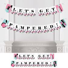 s makeup party bunting banner
