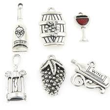 Wine Style Charms Charm Supplies