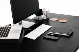 Once assembled, the desk measures to be 30.4h x 40.5w x 21.65d. Black Modern Minimalistic Desk Free Stock Photo Picjumbo