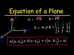 How To Find The Equation Of A Plane