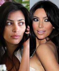 kim kardashian celebs without makeup