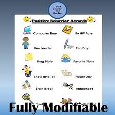 Free Classroom Behavior Reward Chart