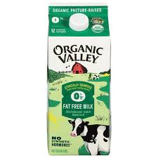 organic valley fat free skim milk