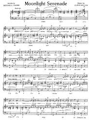 Moonlight Serenade Glenn Miller Piano Sheet Music Guitar
