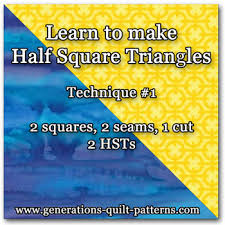 Easy Half Square Triangle Instructions How To Make A