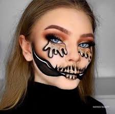 skull halloween makeup and tutorial