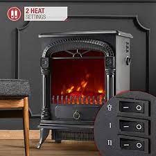 netta electric fireplace stove heater