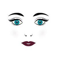 doll face vector art icons and