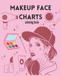 makeup face charts coloring book it s