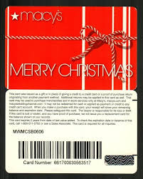 macy s merry christmas 2006 gift card