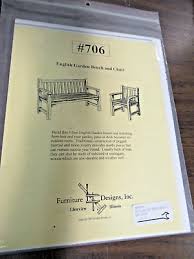 English Garden Bench And Chair 706