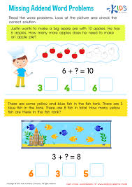 Unknown Number Word Problems