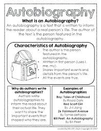 Autobiography Template For Elementary Students