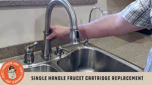 Delta Single Handle Faucet Cartridge Replacement - YouTube