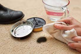 how to get shoe polish out of carpet
