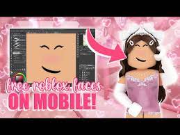 create free roblox faces on mobile