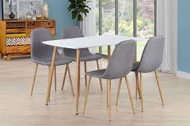 Dining Table With 4 Chairs Grey