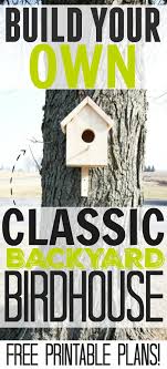 Diy Classic Backyard Birdhouse Free