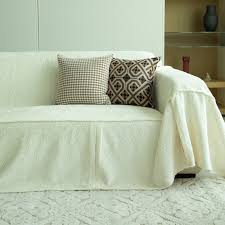 Buy Thick Cream White Sofa Cover In