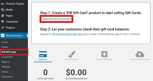 how to create woocommerce gift cards