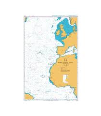 British Admiralty Nautical Chart 4014 North Atlantic Ocean Eastern Part