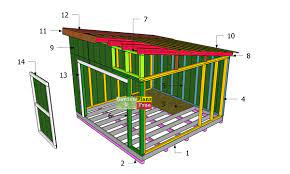 12 12 lean to shed free large shed plans