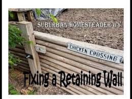 Fixing A Retaining Wall And Post You