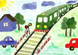 Железная детская дорога рисунок детская (54 фото) » рисунки для срисовки на  Газ-квас.ком