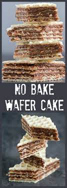 no bake wafer cake oblatne oblande