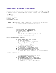     Ingenious Idea Resume For College Student With No Experience    Sample  Work    