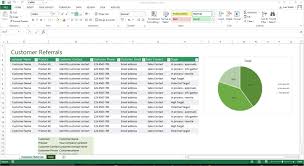 Excel Template Customer Referrals Templates Forms