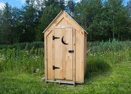 outhouse garden shed wooden