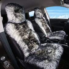 Sheepskin Fur Car Seat Covers Wool Car