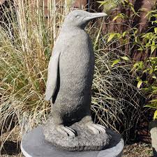 Penguin Stone Garden Ornament Cotswold