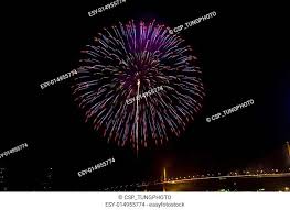 grand fireworks finale stock photos and