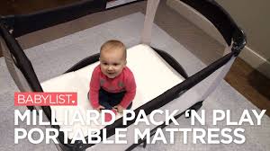 That's why i help you out and show you my top five choices so read on to learn all about it. Milliard Pack N Play Portable Mattress Review Babylist Youtube