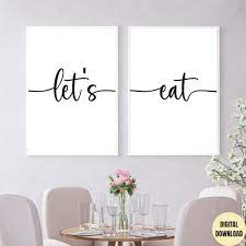 Let S Eat Dining Room Wall Decor Let S
