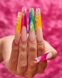 premium photo sculptured gel nails
