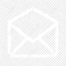 envelope linear icon icon white email