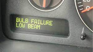 low beam bulb failure triggered by