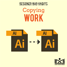 13 Habits Of Bad Graphic Designers Copying Work Graphic