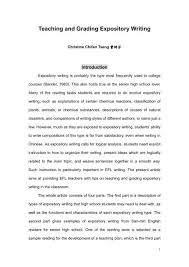 teaching and grading expository writing