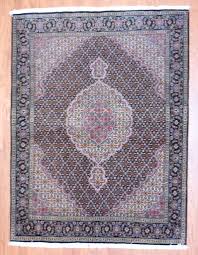 persian hand knotted fish design tabriz