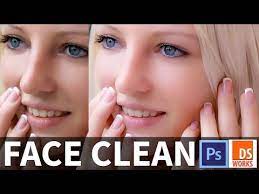 face clean photo retouching skin