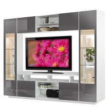 Tyler Wall Unit W Clear Glass Doors