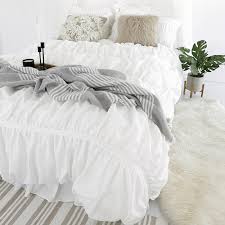 Ins Bedding Sets Queen King Size White