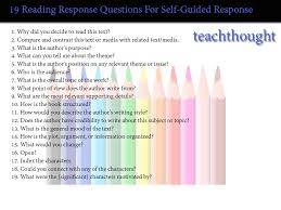 For example, you can use your language analysis from q3 as long as it is showing the writer's perspective. 19 Reading Response Questions That Work With Most Texts