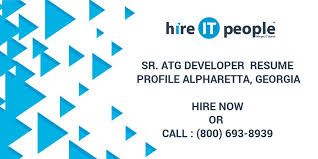 sr. atg developer resume profile