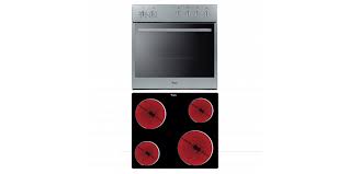 whirlpool 600mm oven and ceran hob set