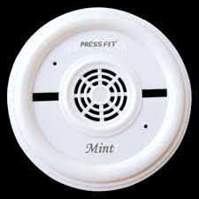White Pressfit Mint Plastic Round Plate